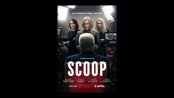 The film promotional poster for Scoop.