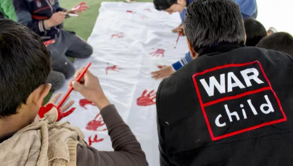 Red Hand Day advocacy activities in Jordan.