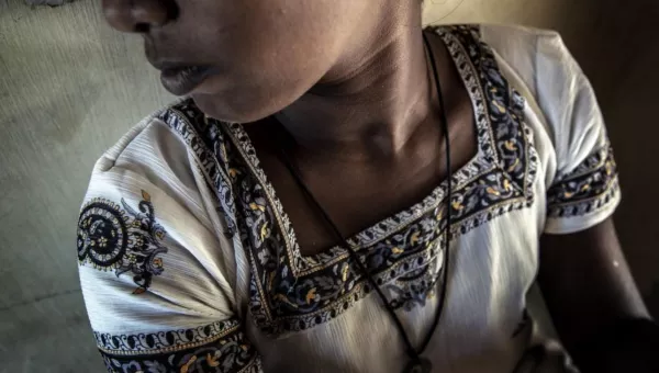 Young girl in a War Child programme in Sri Lanka. Credit Jeppe Schilder/War Child Holland 