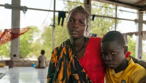 The siblings at a refugee camp in South Sudan.