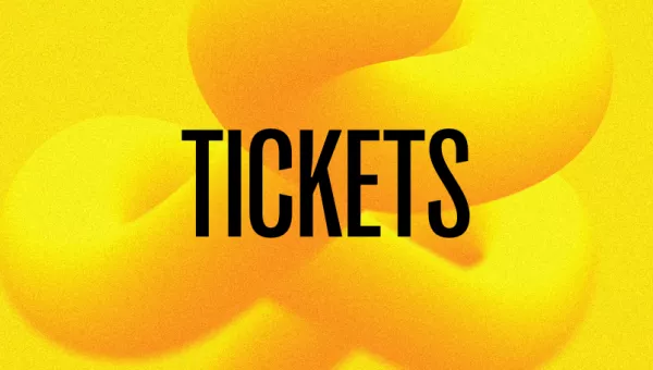 Tickets written on the yellow BRITs Week branding.