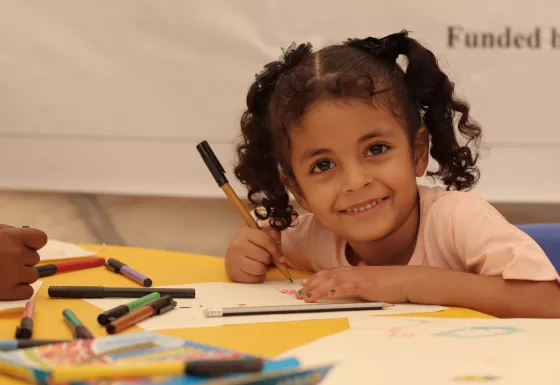 Young-girl-at-a-war-child-centre