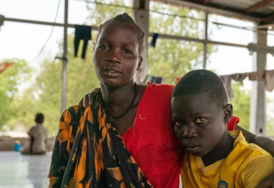 The siblings at a refugee camp in South Sudan.