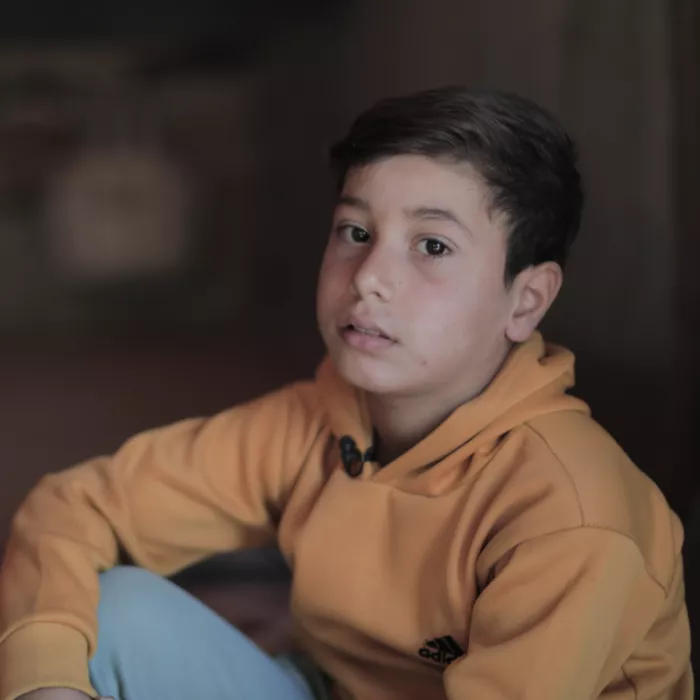 Adam, aged 9, from Gaza.